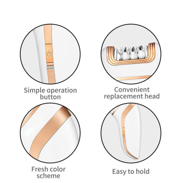 Kemei épilateur électrique rechargeable – visage, corps, jambes, maillot, bras, aisselles. - Image 5
